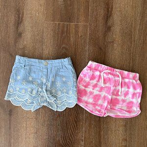 H&M + Old Navy 2 Pack Summer Shorts (2y-3y)
